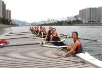 The College Women's Rowing Team at the 15th CUHK Intercollegiate Rowing Championships